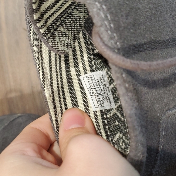 Toms "Like New" Desert wedge Suede shoes sz 10 - Picture 10 of 13